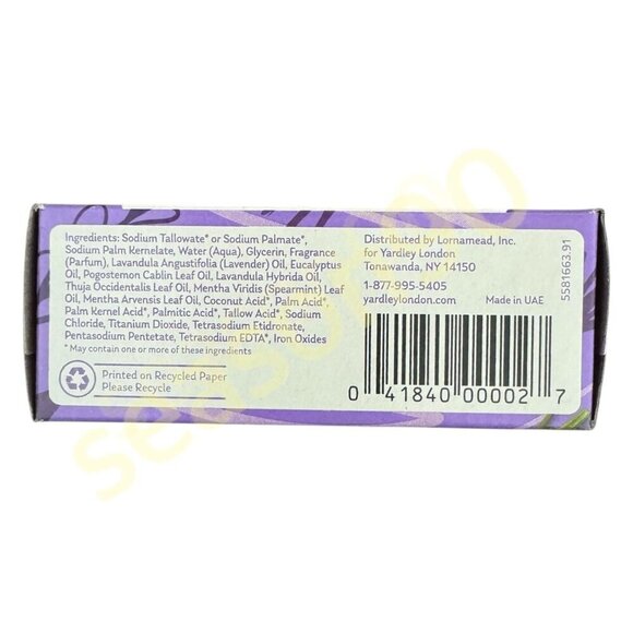 3 Yardley® London ENGLISH LAVENDER Soap MOISTURIZING BAR 4.25oz w/Essential Oil - Picture 5 of 9